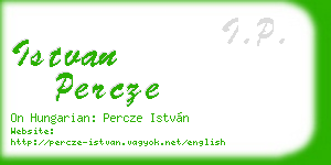 istvan percze business card