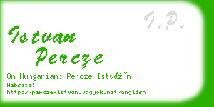 istvan percze business card